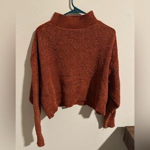 Burnt Orange Turtleneck Sweater